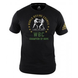 adidas WBC Co-Branded Boxing Line, 100% Cotton, Half Sleeves T Shirt | USBOXING.NET