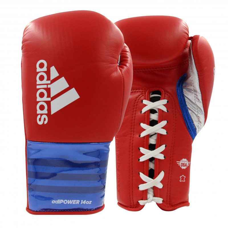 adidas red boxing gloves