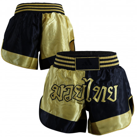 Thai kick boxing shorts made of polyester satin with fight club on the front. 