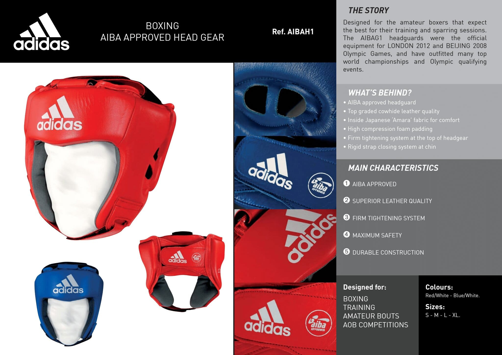 AIBA Amateur Competition Boxing Headgear